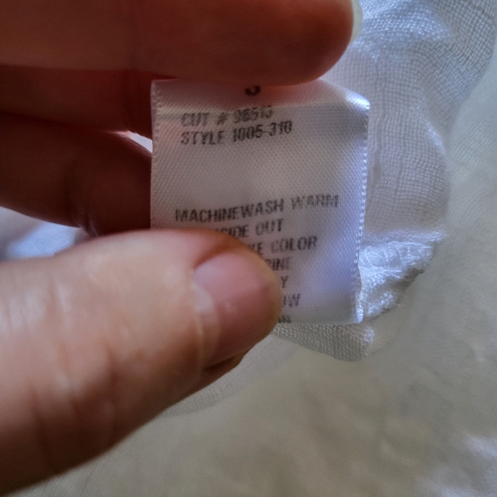 CP Shades Sibella 100% Linen Top Womens Sz. Small White Blouse - Picture 9 of 10
